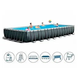 Басейн каркасний Intex "PREMIUM POOL" 26378 Фільтр-насос, сходи, підстилка, тент - мініатюра 3