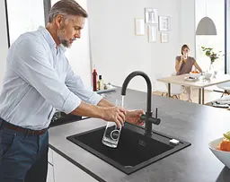 Кухонна мийка Grohe K700 із композиту 31651AP0, Чорний матовий - мініатюра 9