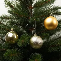 Ялинкові кулі House of Seasons пластикові 6 см 27 шт. золотисті (8720967923168) - мініатюра 2