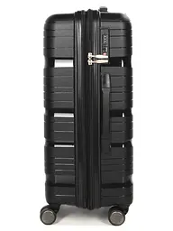 Валіза середня M поліпропілен Worldline Airtex 283 66×44×28см 80л Чорний - мініатюра 6