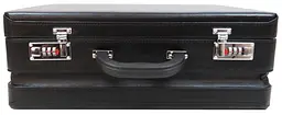 Кейс дипломат великий з екошкіри Portfolio S1645426 Чорний - мініатюра 9