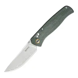 Нож складной туристический SRM Medal 255L-MG3 (8.2 см) 140Cr / Micarta зеленый