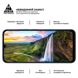 Захисне скло на Xiaomi Redmi 15C 4G з олеофобним покриттям, Pro, повне проклеювання, антистатичний і пиловідштовхуючий шар, 9H, самоклеючеся, 2.5D, на весь екран, антистатичний клей, ArmorStandart (ARM85416) - мініатюра 4
