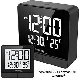 Годинник настільний Technoline WT375 Black (WT375), Чорний - мініатюра 2
