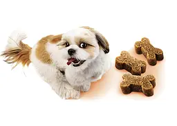 Ласощі Brit Care Mini Treats Think для собак малих порід для підтримки розумових здібностей з індичкою смак арахісового масла 50 г - мініатюра 2