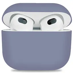 Силіконовий чохол для навушників Apple AirPods 3, Ultrathin Silicone Case, фіолетовий, захисний чохол, ультратонкий і легкий, захист від подряпин і пилу, м"який силікон, ArmorStandart (ARM60292)