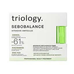Сироватка для жирної шкіри голови балансувальна Triology Sebobalance, 20 ампул - мініатюра 2