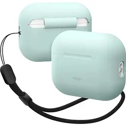 Чохол Elago Silicone Basic Case with Nylon Lanyard Mint для AirPods Pro 2nd Gen м'ятний (EAPP2SC-BA+ROSTR-MT) - мініатюра 2