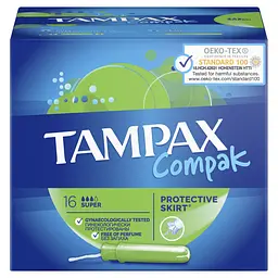 Тампони Tampax Compak Super, з аплікатором, 16 шт. - мініатюра 3