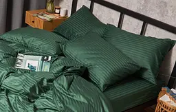 Набір наволочок Moon&Star Satin Stripe Verdant 40х40 см 2 шт - мініатюра 2