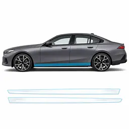 Антигравійна захисна бронеплівка за лекалами для BMW 5 Series G60 2023- нижня зона кузова та пороги