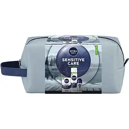 Набір подарунковий для чоловiкiв NIVEA 2025 Men Sensitive Care з косметичкою