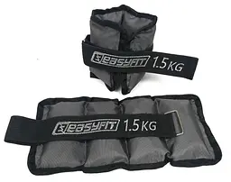 Обтяжувачі для ніг та рук з металом EasyFit Metal 1,5 кг (пара) - мініатюра 3