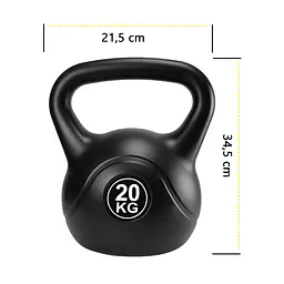 Гиря вінілова Cornix 20 кг XR-0433 Black - мініатюра 7