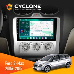 Штатна магнітола Ford S-Max 2006-2015 Cyclone C9-013 4x64 DSP 4G Cyclone (НФ-00007234)
