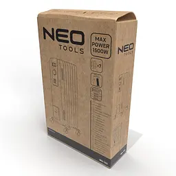 Обігрівач масляний Neo Tools 20м2 1500Вт, мех. упр-ння, 7 секцій, білий - мініатюра 7