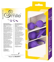 Вагінальні кульки Sweet Smile 3 Kegel Training Balls, 3 шт., фіолетовий - мініатюра 7
