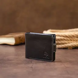 Чоловічий шкіряний портмоне GRANDE PELLE 11х9х2 см acs0024450 - мініатюра 8