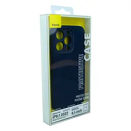 Чохол Baseus Liquid Silica Gel Case Glass 0.22 mm iPhone 14 Pro Max ARYT001903 Blue - мініатюра 8