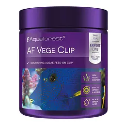 Корм для морських риб Aquaforest AF Vege Clip 100 г - кліп-корм з водоростями для травоїдних і всеїдних риб