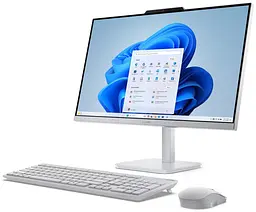 Моноблок Lenovo 23.8 A100 FHD IPS/Intel N100/16GB/512SSD/Intel Graphics/DOS/Cloud Grey (F0JN002UUO) - мініатюра 3