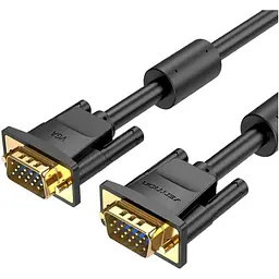 Кабель мультимедійний VGA M to VGA M 1.5m ferrite Vention (DAEBG)