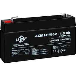 Акумулятор LogicPower AGM 6V (6V/1.3Ah/7.8Wh) (4157) [109169] - мініатюра 4