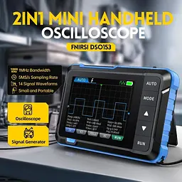 Цифровий осцилограф FNIRSI DSO153 блакитний - мініатюра 5