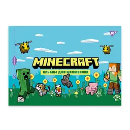 Альбом для малюв. на скобі 12/100 A4 з перфор. Minecraft girls 130598/Yes/ - мініатюра 2
