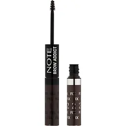 Тінт та гель для брів 2 в 1 Note Cosmetique Brow Addict Tint & Shaping Gel Grey Brown відтінок 4, 10 мл - мініатюра 5