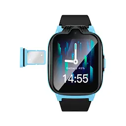 Дитячий смарт годинник Hoco Y104, 4G GPS Wi-Fi HD камера 1.69" HD-дисплей Black Box - мініатюра 3