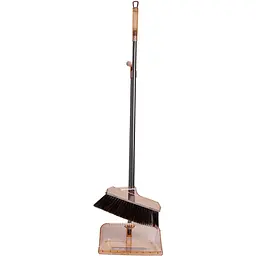 Комплект для прибирання Household Cleaning Products віник з совком 105 см коричневий HP-35015-8G - мініатюра 2