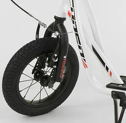 Дитячий самокат Corso 40х15х83-95 см Білий 000231505 - мініатюра 4