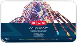 Кольорові олівці Coloursoft 72 кольори Derwent
