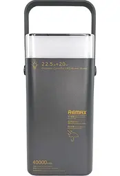 Повербанк Remax RPP-596 Power Bank 40000mAh PD20W+QC22.5W Чорний (2104619443) - мініатюра 3
