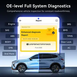 Універсальний автосканер Мультимарочний OBD2 Mucar BT200 MAX Професійний діагностичний автомобільний сканер ОБД2, EOBD, ELM327 (19801) - мініатюра 7