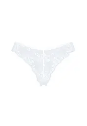 Мереживні еротичні трусики Obsessive Heavenlly XL/2XL білий - мініатюра 7