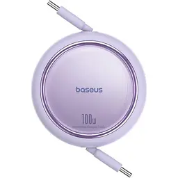 Кабель Baseus Free2Draw Mini Retractable Charging Cable Type-C to Type-C 100W 1m P10364500511-00 Purple - мініатюра 2