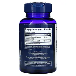 Коензим Q-10 CoQ10 (Ubiquinone) with d-Limonene 100 mg 60 рідких капсул Life Extension vit0005716 - мініатюра 2