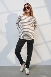 Джинси для вагітних Mom Fit для майбутніх мам M (46) Ivonne Essential Юла Мама чорно-сірий