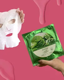 Маска для обличчя Bioaqua Soothing&Moisture Aloe Vera 92% Soothing Gel Face, 30 г - мініатюра 3