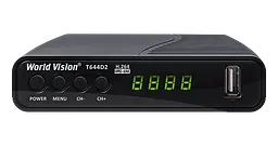 Ефірний Т2 ресивер, цифровий тюнер World Vision T644D2 - мініатюра 1