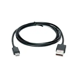 Дата кабель USB 2.0 AM to Micro 5P 0.6m Pro black REAL-EL (EL123500021)