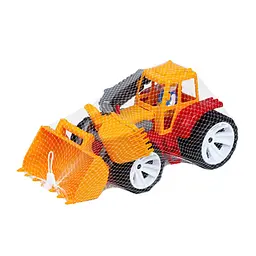 Дитяча іграшка Трактор BAMS 2 ковша 007/8BMS (Yellow) розмір 37х20х19 см - мініатюра 2