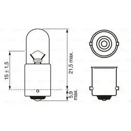 Автолампа Bosch 4W (1 987 302 817) - мініатюра 5