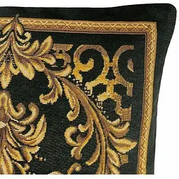 Наволочка Прованс Baroque-3, 45х45 см чорна із золотим (25620) - мініатюра 2