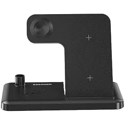 Зарядний пристрій Essager 4-in-1 wireless charger 15W foldable desktop black (EWXZM-JC01-Z) - мініатюра 2