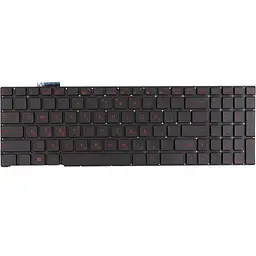 Клавіатура для ноутбука ASUS ROG G551 чорна, без фрейму, підсвітка