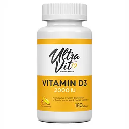 Вітамін Д-3 Vitamin D3 2000 IU 50 мкг - 180 капсул