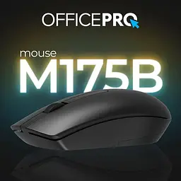 Миша OfficePro Silent Click Wireless Black (M175B) - мініатюра 3